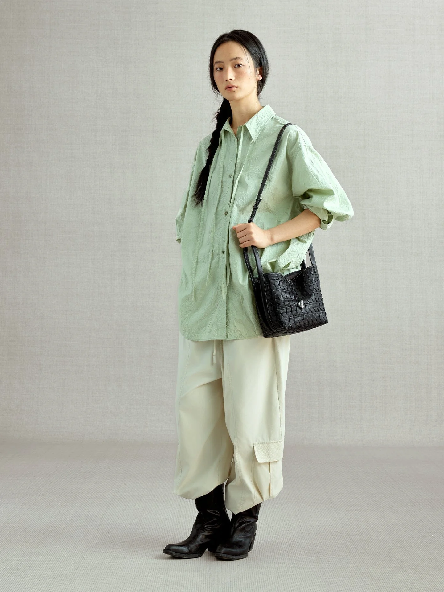Lattice Bucket Bag - Image 2