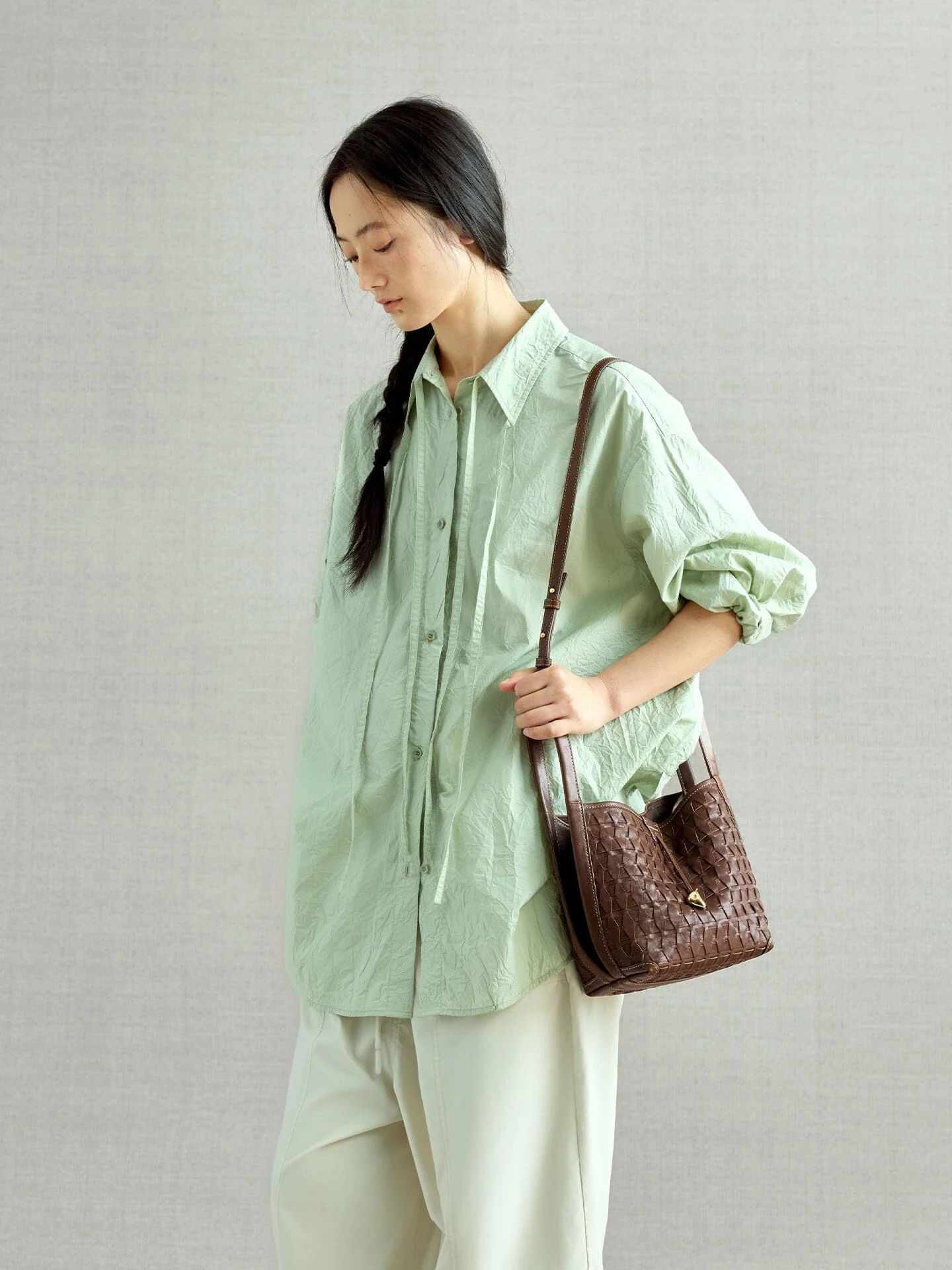 Lattice Bucket Bag - Image 2