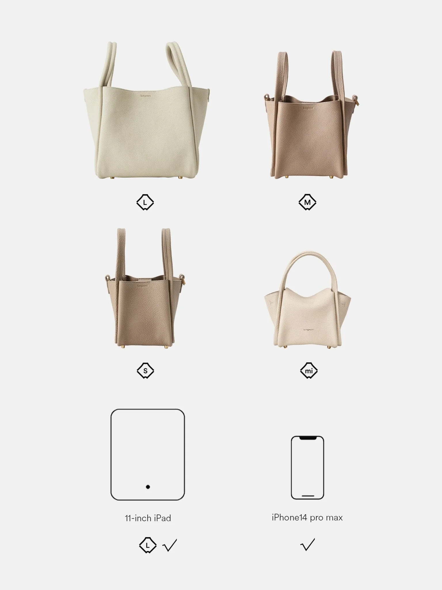 Medium Song Bag (vegan leather) - Image 9